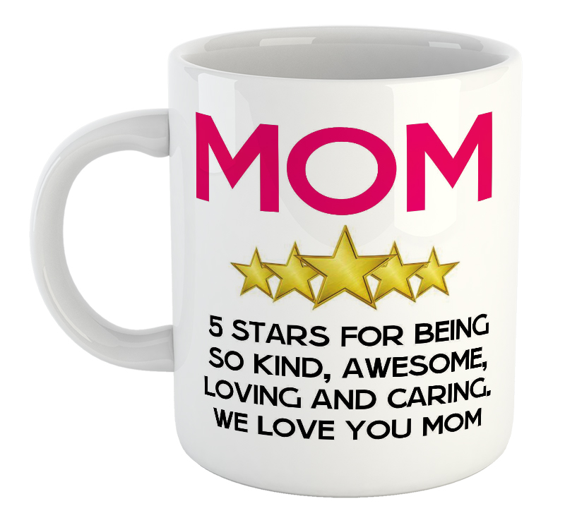 Mom 5 Stars Happy Mug