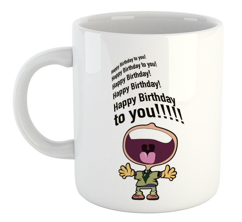 Happy Birthday To You Song Mug