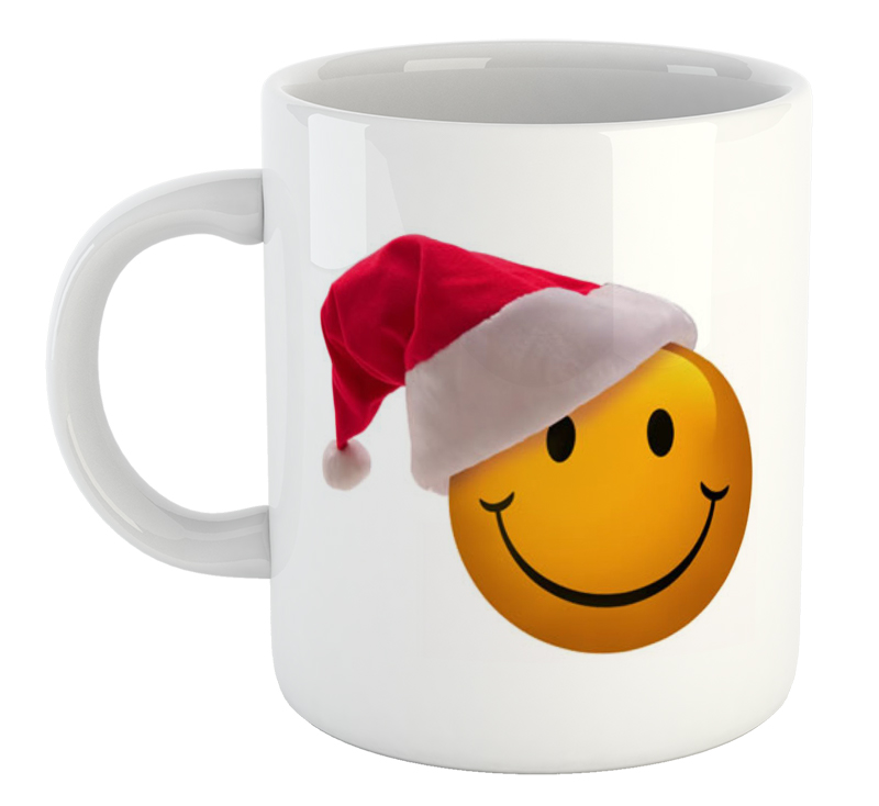 Christmas Smiley Emoji Mug