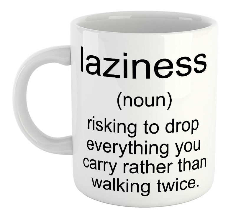 Laziness - noun Mug