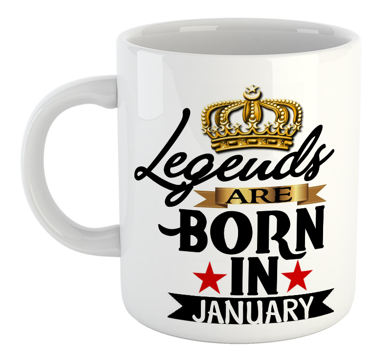 Legends Are Born In January Mug