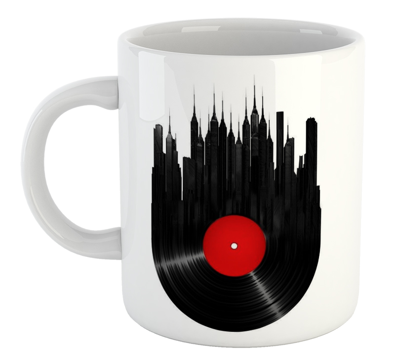City LP Record Mug