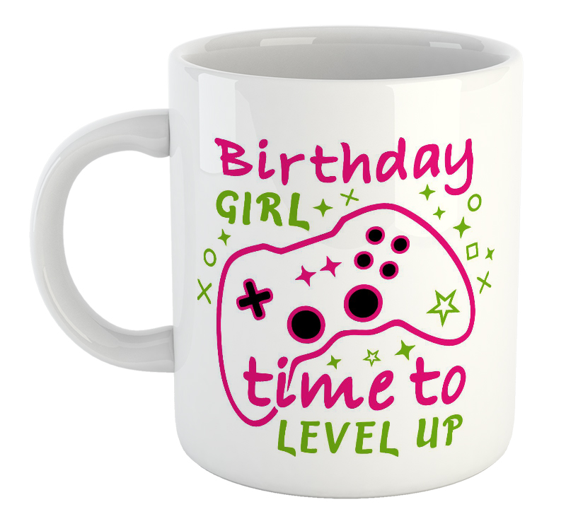 Birthday Girl Time To Level Up Mug