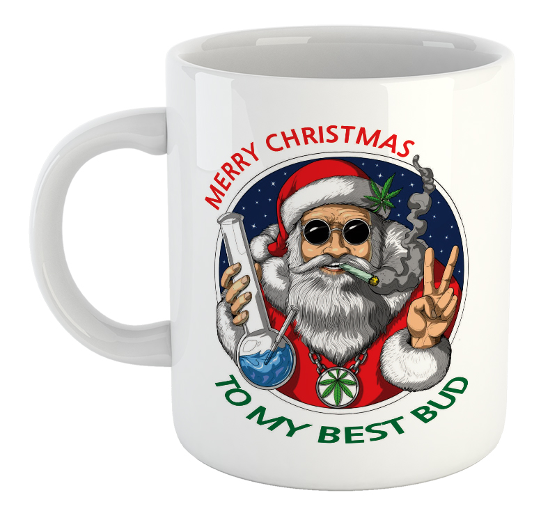 Merry Christmas To My Best Bud Mug