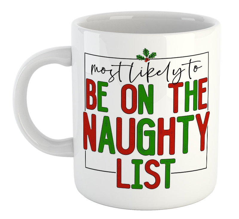 Most Likely To Be On The Naughty List Mug