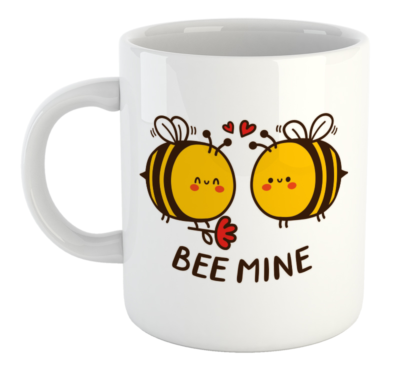 Bee mine valentine's day mug