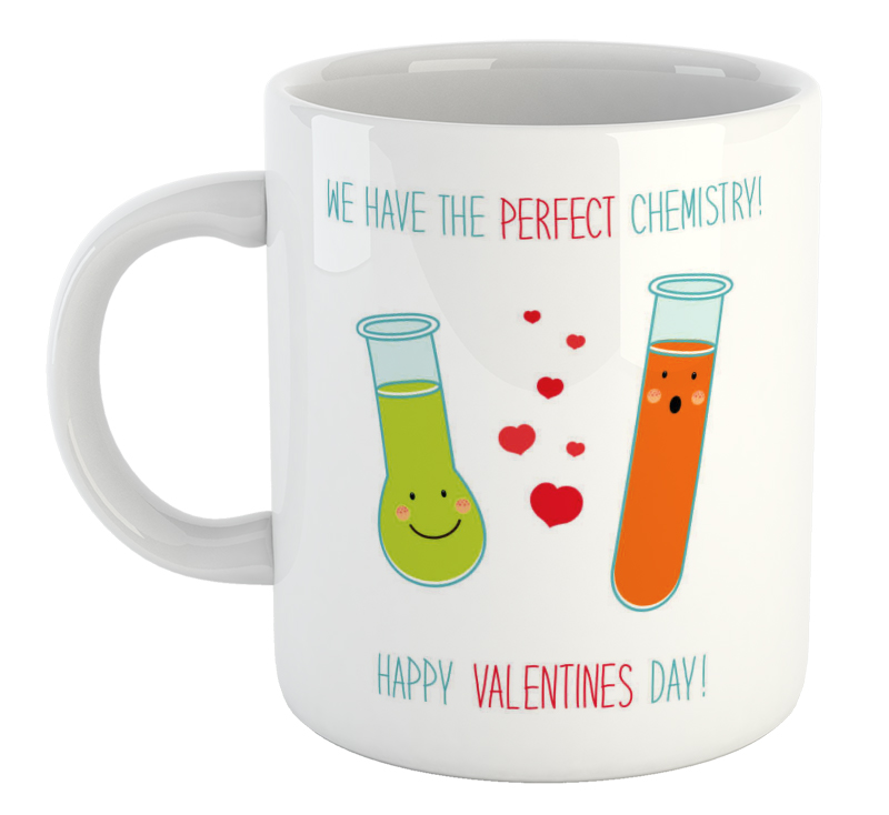 We have the perfect chemistry happy valentines day mug