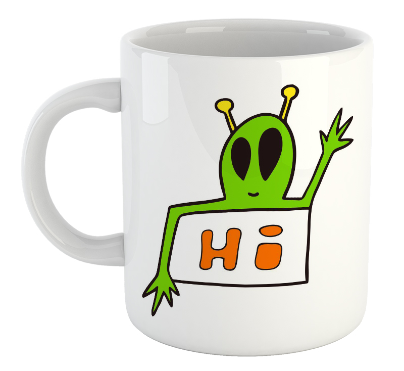 Alien Greeting Hi Mug