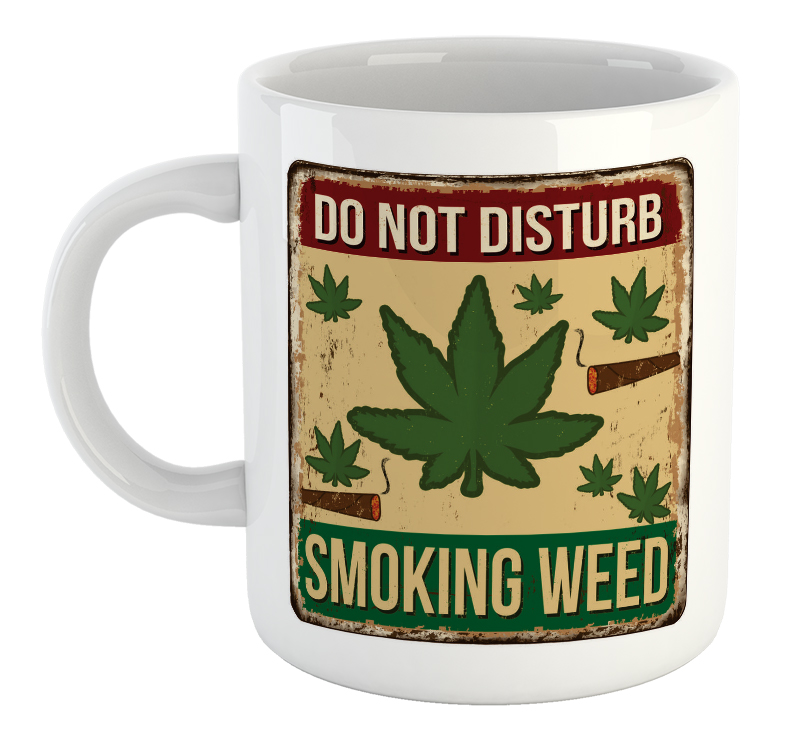 Do Not Disturb Smoking Weed Mug