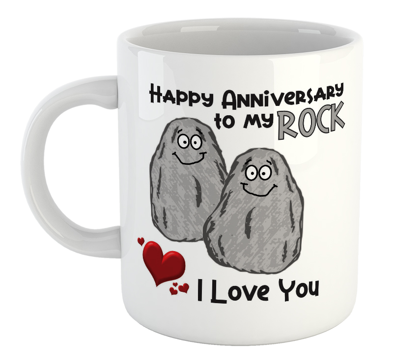 Happy Anniversary To My Rock I Love You Mug Happy Anniversary To My Rock I Love You Mug