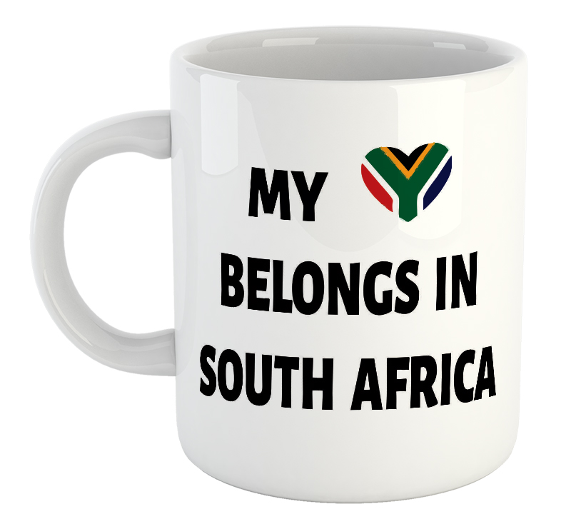 My Heart Belongs In South Africa Mug