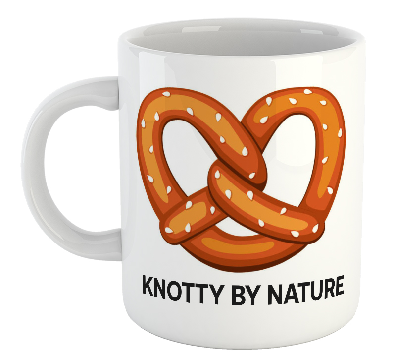 Knotty By Nature Pun Mug