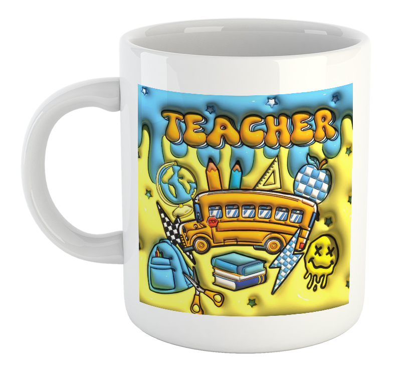 Teacher Puffy Design Mug