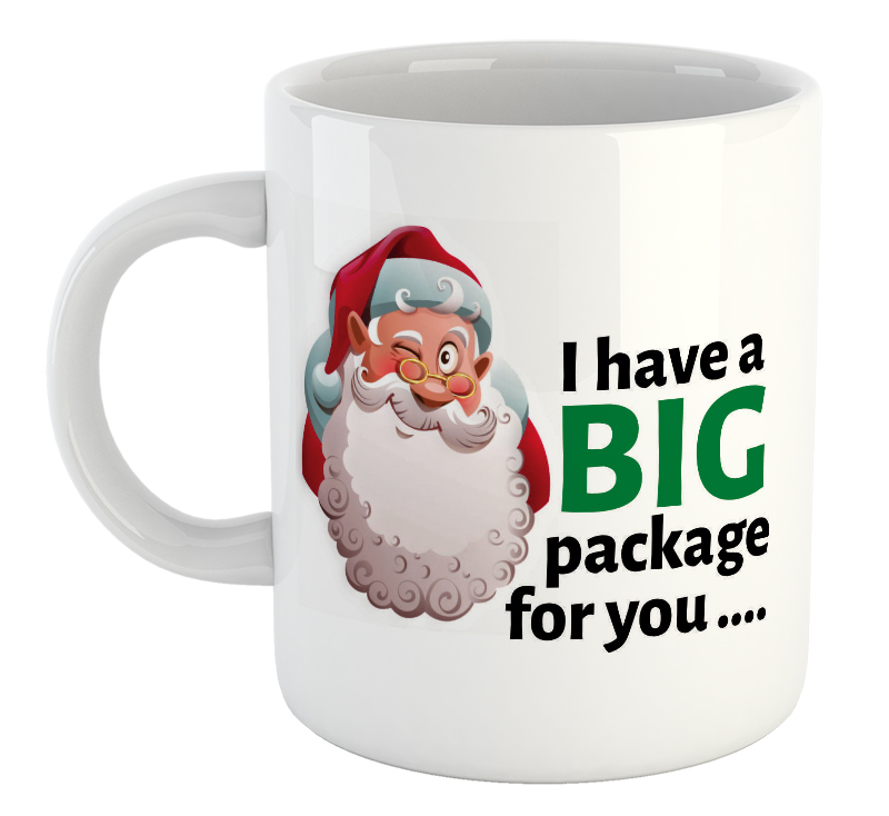 I Have A BIG Package For You...Naughty Santa Christmas Mug