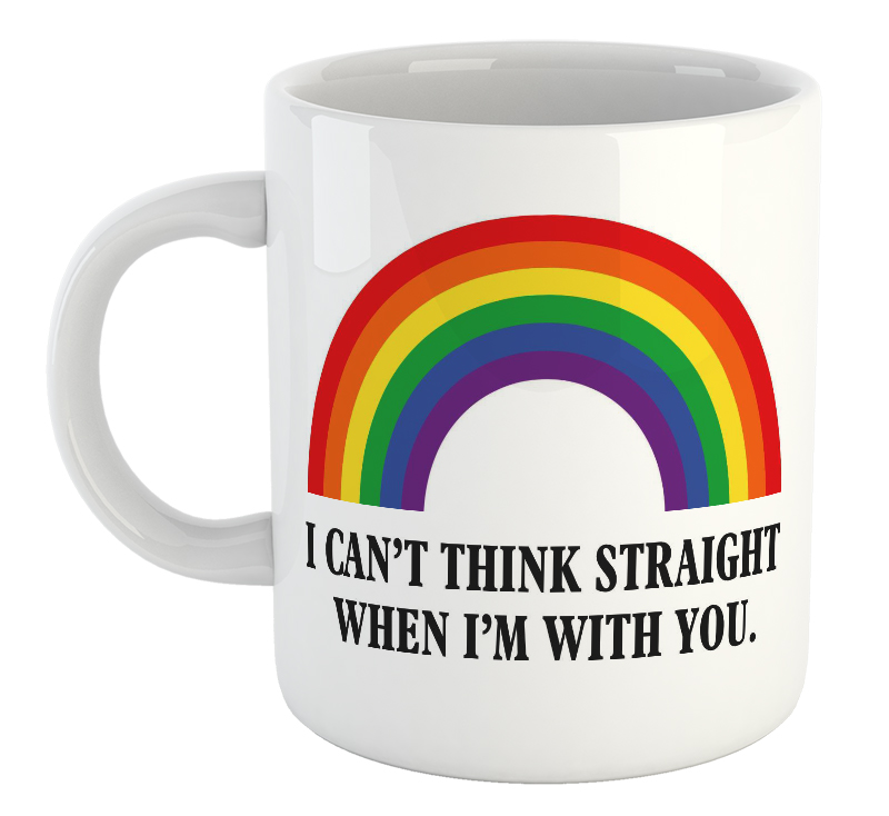 I Can't Think Straight When I'm With You. Valentine's Day Mug