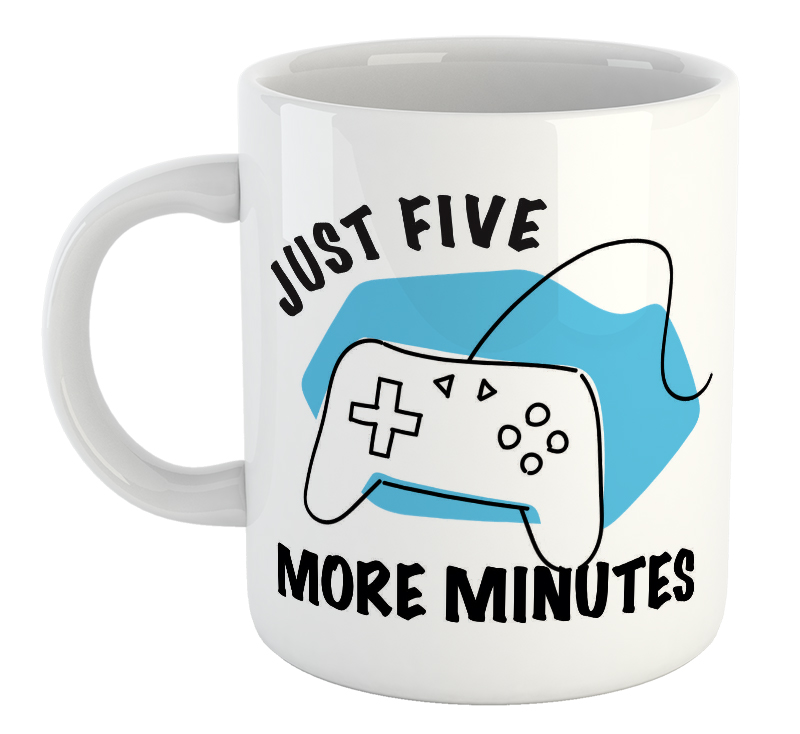 Just Five More Minutes Gaming Mug
