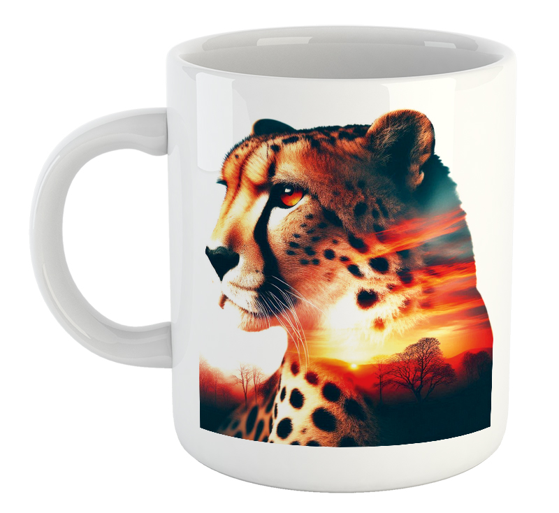 Cheetah Sunset Mug