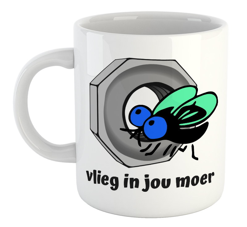 Vlieg In Jou Moer South African Mug