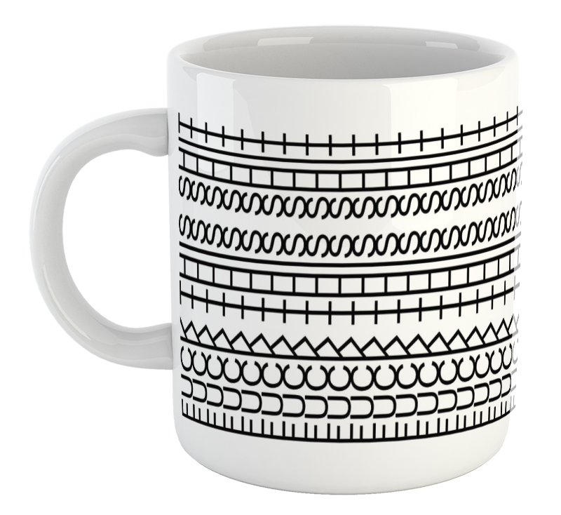 FUCK THIS SHIT Cryptic Mug (Turn Your Head Sideways To Read)