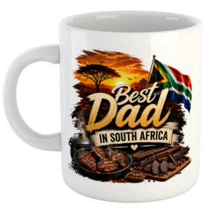 Best Dad In South Africa. Father's Day Mug