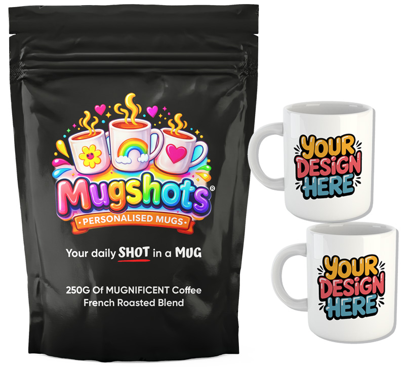 Mugshots Coffee + 2 Mugs