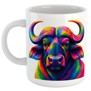 Cape Buffalo Pop Art South African Mug