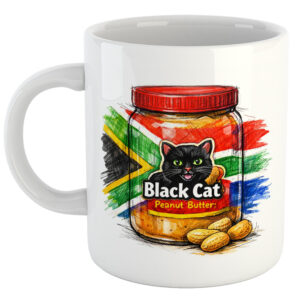 Black Cat Peanut Butter South African Mug
