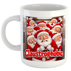 Claustrophobic Fun Novelty Christmas Mug