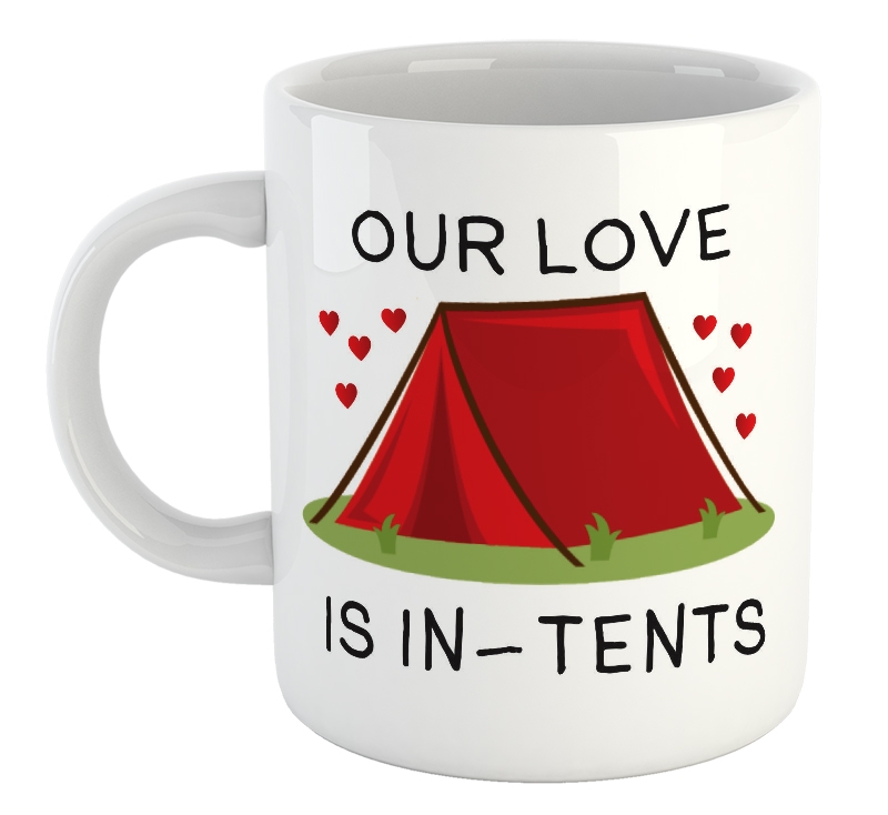Our Love Is In-Tents Valentine's Day Mug